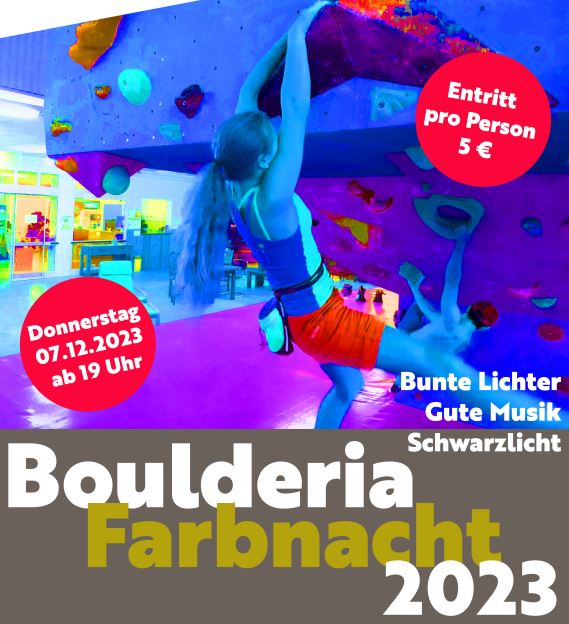 Boulderia Farbnacht 2023